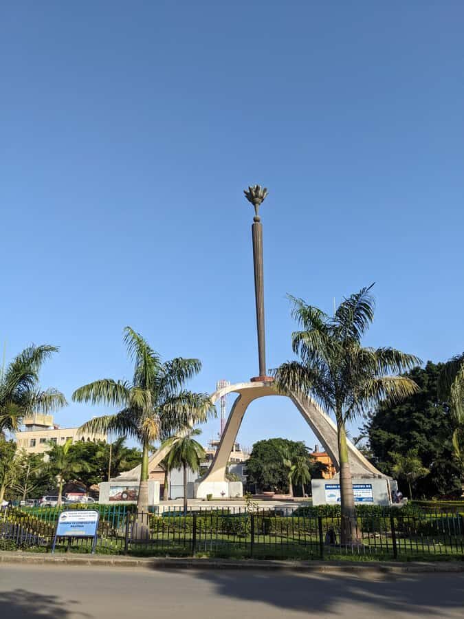Arusha; Walking City Tour History, Culture & Lifestyle - The Arusha Clock Tower and the Cairo-to-Cape Town midpoint idea
