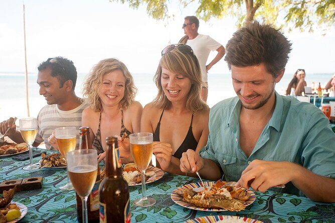 Full-Day Blue Lagoon and Sandbank Boat Tour from Zanzibar ( Safari blue) - Third stop: Niamembe Island and shallow-water beach time