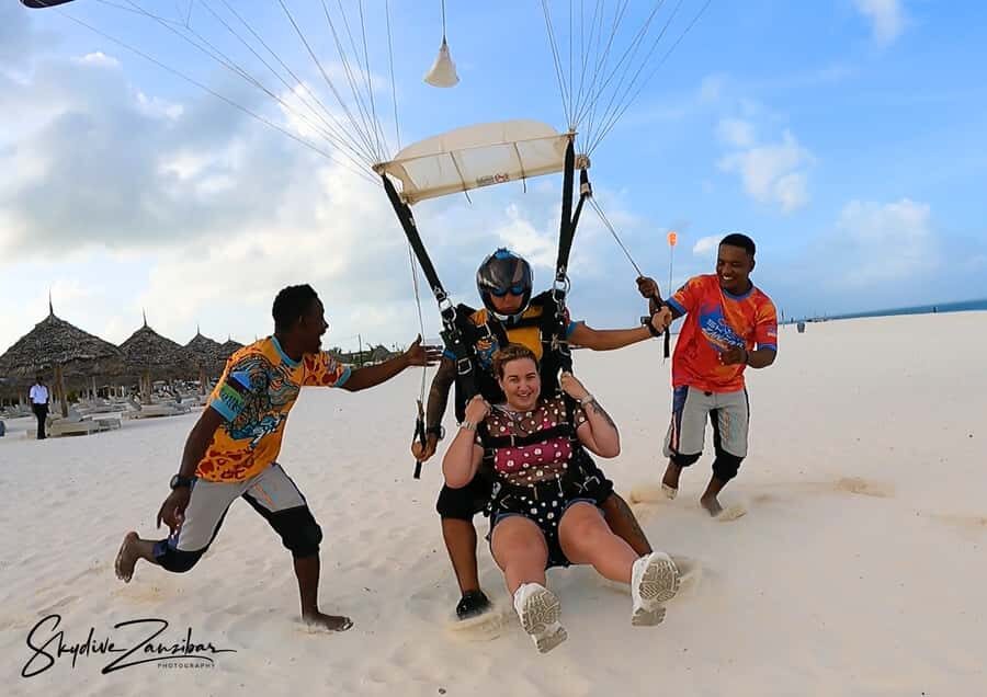 Kendwa: Tandem Skydive in Zanzibar - The value of a 100% beach landing in Kendwa