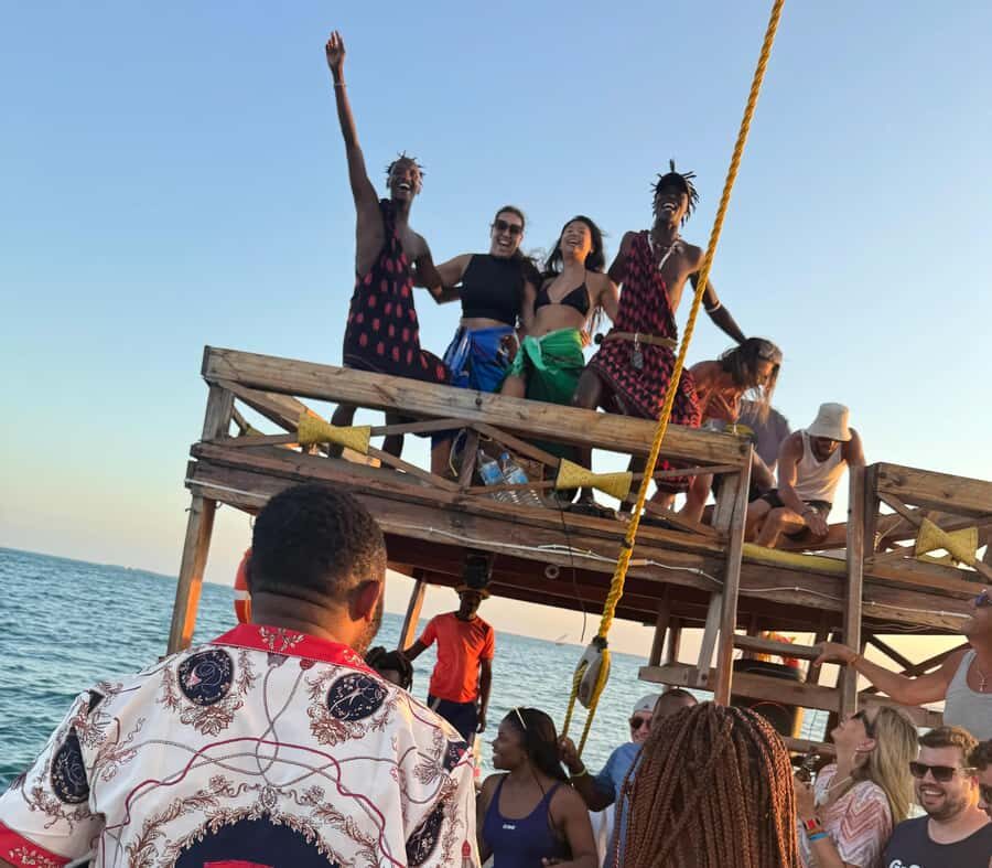 Sunset party cruise in Zanzibar with BoomBoom Boat - Nungwi Beach Cruise: The First 2 Hours of Music and Sea Views