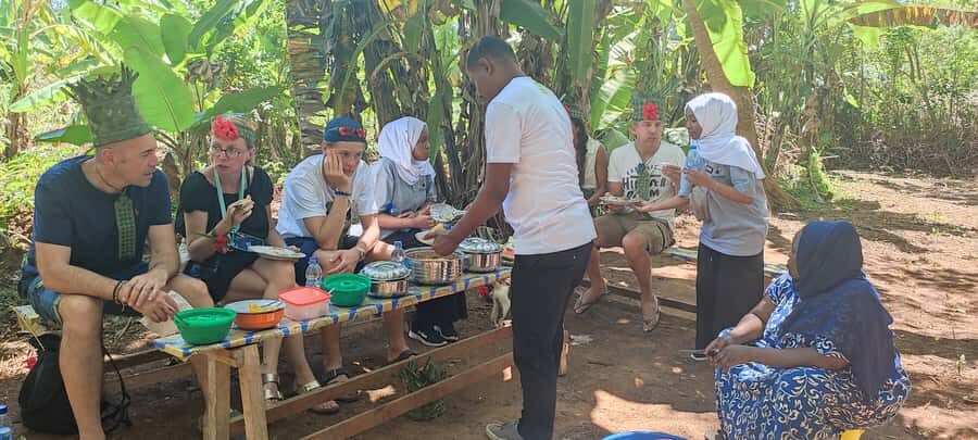 Zanzibar: Spice Farm Tour with Traditional Cooking Lesson - Fresh fruit moments: jackfruit and young coconuts